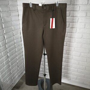 NWT Lindbergh Ladies Size XL Dark Deep Brown Superflex Slim Fit Pants
